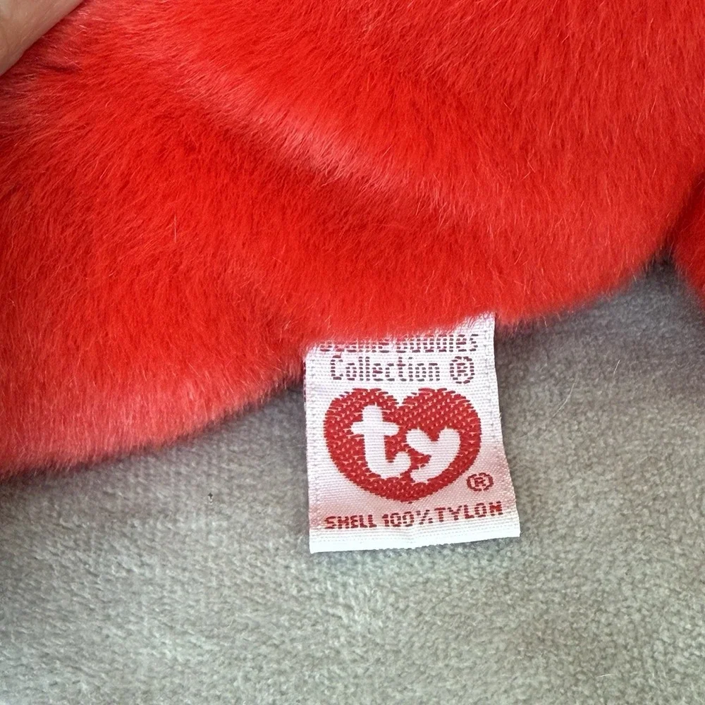 Vintage 90s Ty Original Beanie Baby 1998 Rover The‎ Dog Red Plush